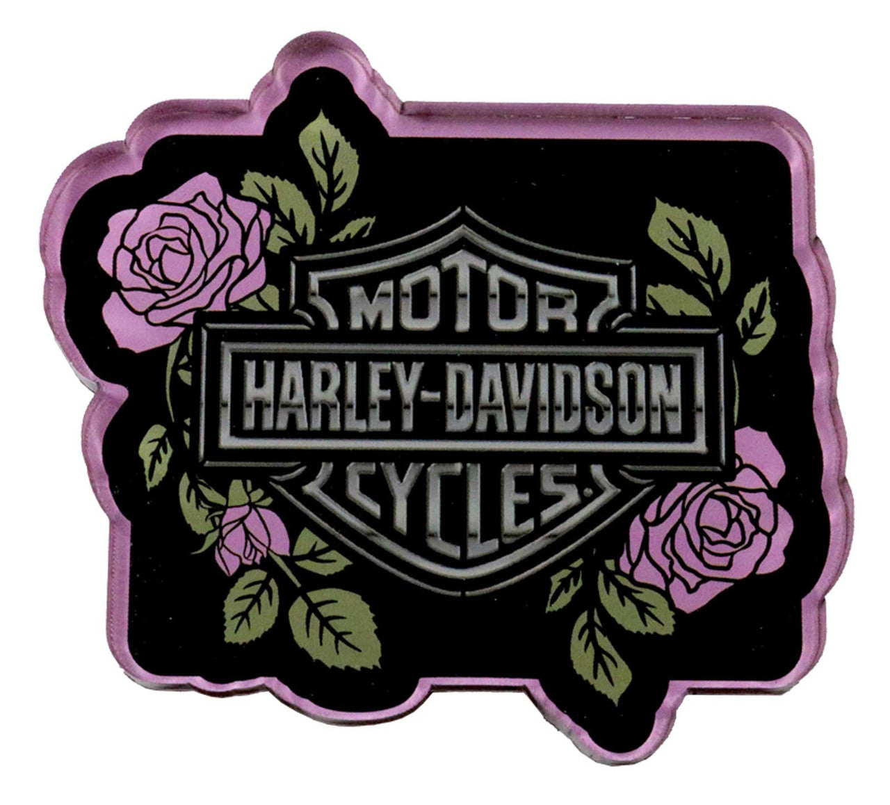 HARLEY-DAVIDSON Orchid Blossoms Acrylic Magnet