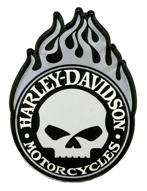 HARLEY-DAVIDSON Willie Flame Acrylic Magnet