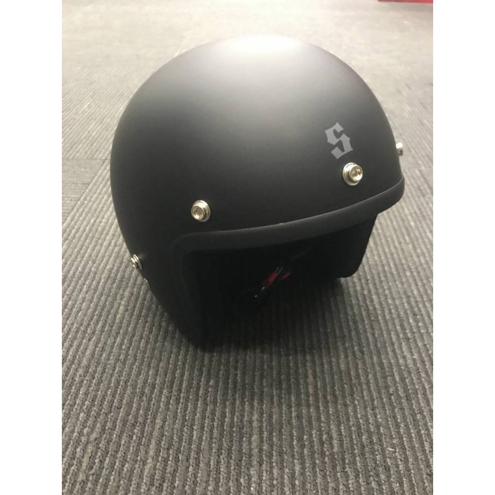 SCORPION BARON HELMET MATT BLACK - WITH STUDS (LG) [ONC01] #