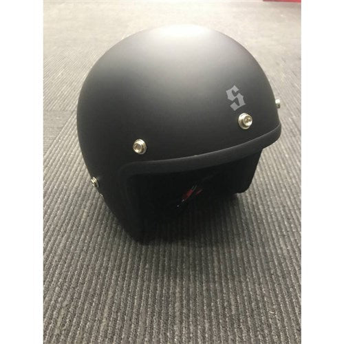 SCORPION BARON HELMET MATT BLACK - WITH STUDS (XL) [ONC01] #