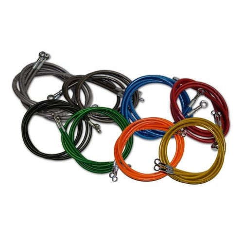STREAMLINE REAR MX BRAKE LINE BLUE . [ONC01] #