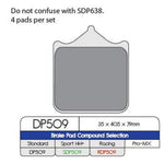DP HH+ PERFORMANCE BRAKE PADS (FA604/4 / FDB2255)