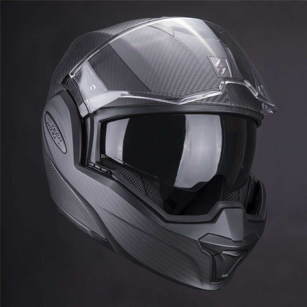 SCORPION EXO TECH EVO CARBON SOLID - MATTE BLK (MD)