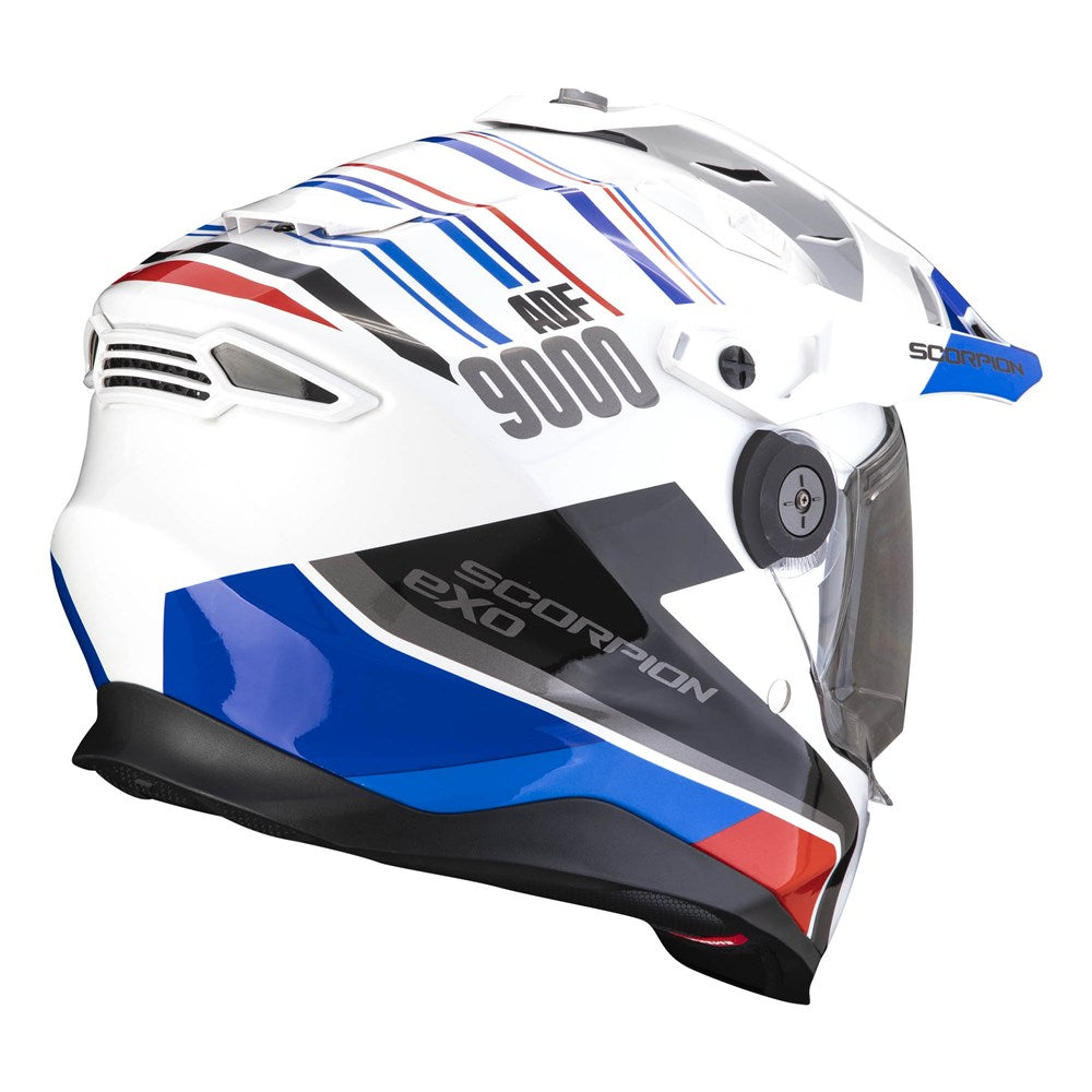 SCORPION EXO ADF-9000 AIR DESERT - WHT/BLU/RED (LG)