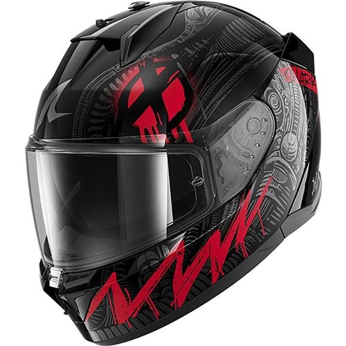 SHARK D-SKWAL 3 SHIEVER BLK/ANT/RED (LG) [SPC01]