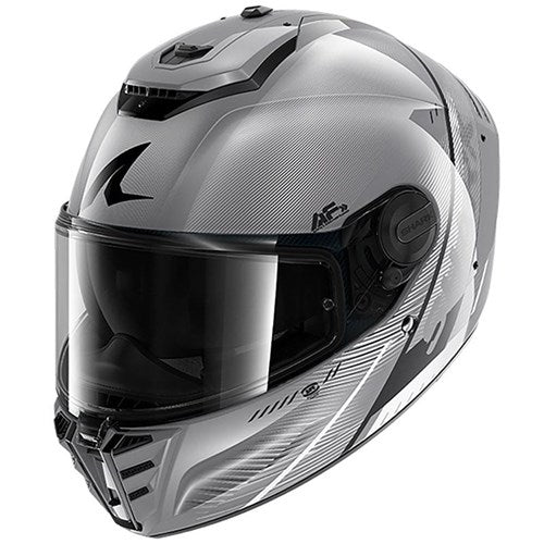 SHARK SPARTAN RS SPEED-TECH SIL/WHT/BLK (LG) [SPC01]