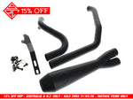 2-into-1 LaneSplitter Exhaust - Black. Fits Touring 2017up. - SP Concepts Exhaust