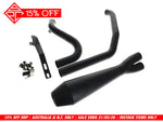 2-into-1 4.5in. Big Bore Exhaust - Black. Fits Touring 2017up. - SP Concepts Exhaust