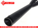 2-into-1 Cutback Exhaust - Black with Black End Cap. Fits Dyna 2006-2017 - SP Concepts Exhaust