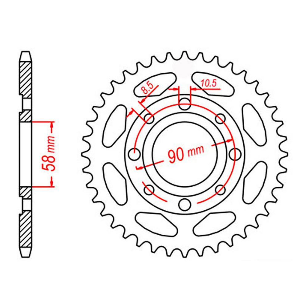 MTX 269 Steel Rear Sprocket #428 (60T) (11-437-60)