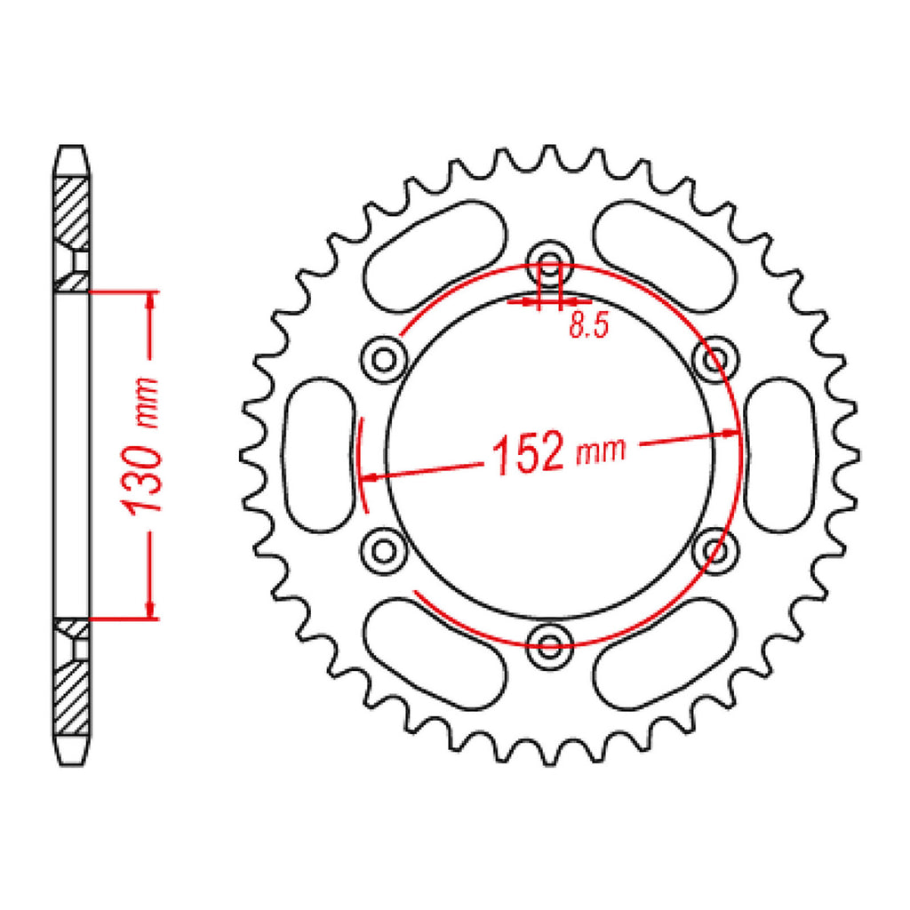 MTX Steel Rear Sprocket with Multiple Variant Values