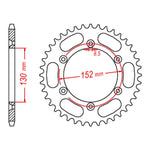 MTX Steel Rear Sprocket with Multiple Variant Values
