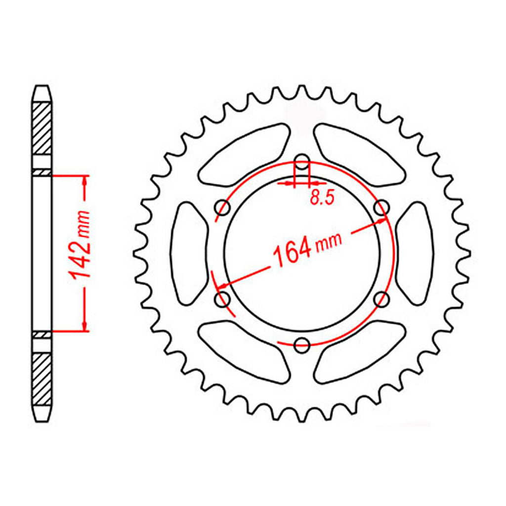 MTX Steel Rear Sprocket with Multiple Variant Values