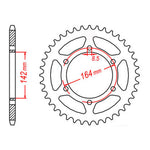 MTX Steel Rear Sprocket with Multiple Variant Values