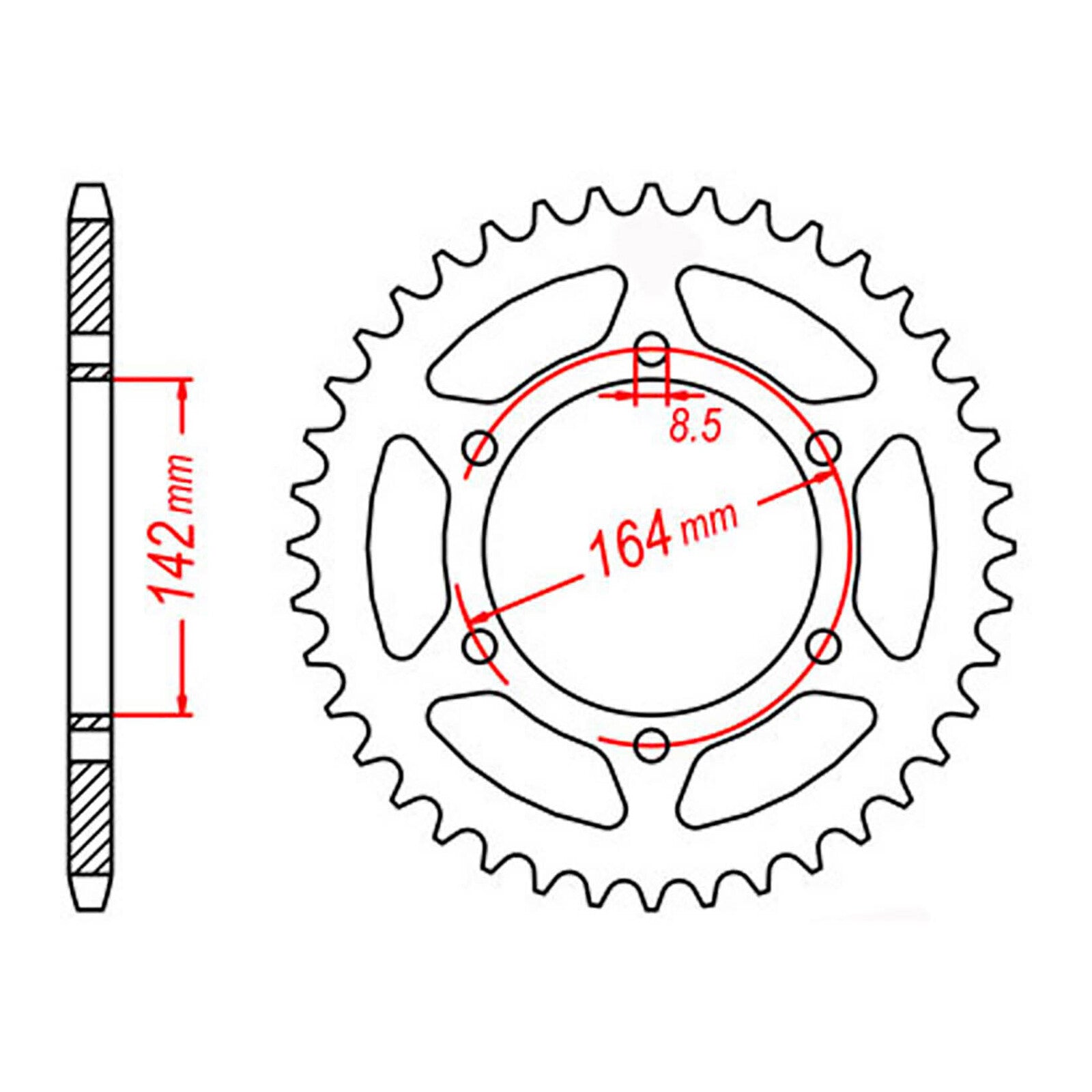 MTX Steel Rear Sprocket with Multiple Variant Values