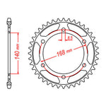 MTX Steel Rear Sprocket with Multiple Variant Values