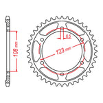 MTX Steel Rear Sprocket with Multiple Variant Values