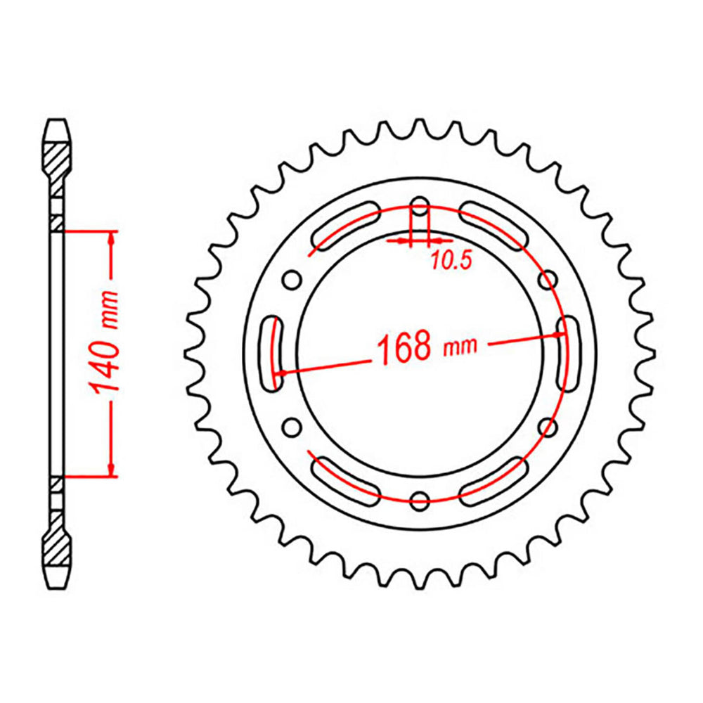 MTX Steel Rear Sprocket with Multiple Variant Values