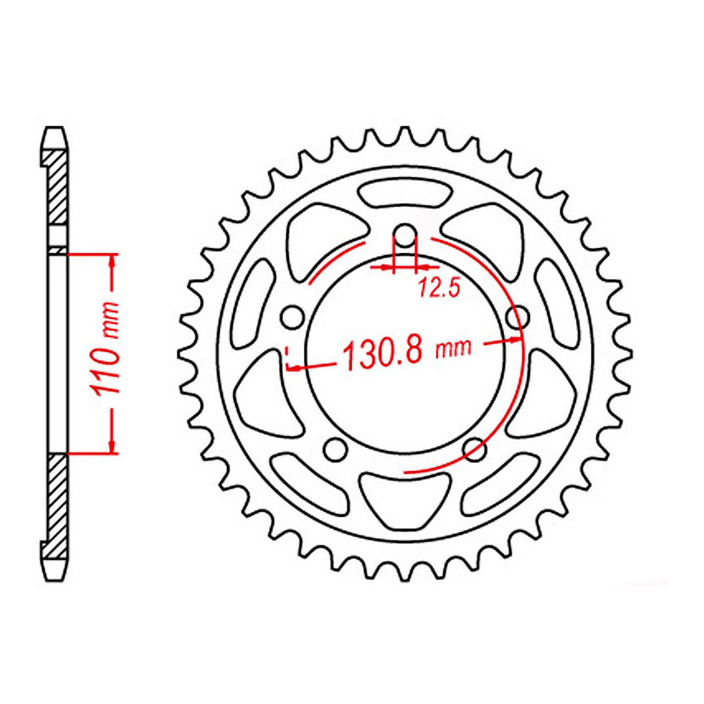 MTX Steel Rear Sprocket with Multiple Variant Values