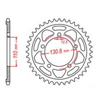MTX Steel Rear Sprocket with Multiple Variant Values