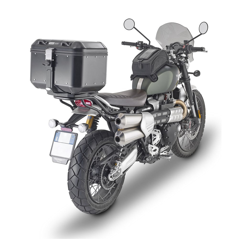 GIVI SPECIFIC REAR RACK - TRIUMPH SCRAMBLER 1200 19- (NEEDS PLATE)