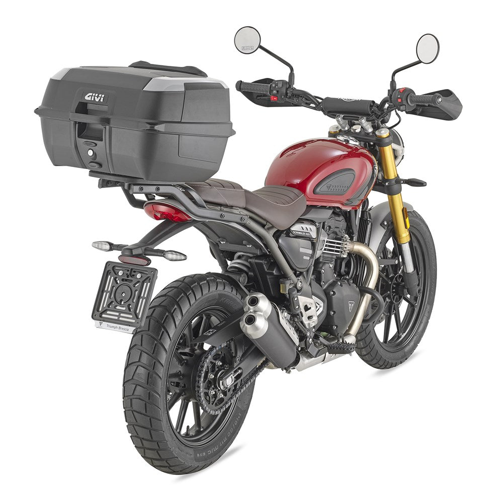 GIVI MONOLOCK SPECIFIC REAR RACK - TRIUMPH SCRAMBLER 400X/SPEED 400 24-  (USE WITH MONOLOCK CASE PLATE)
