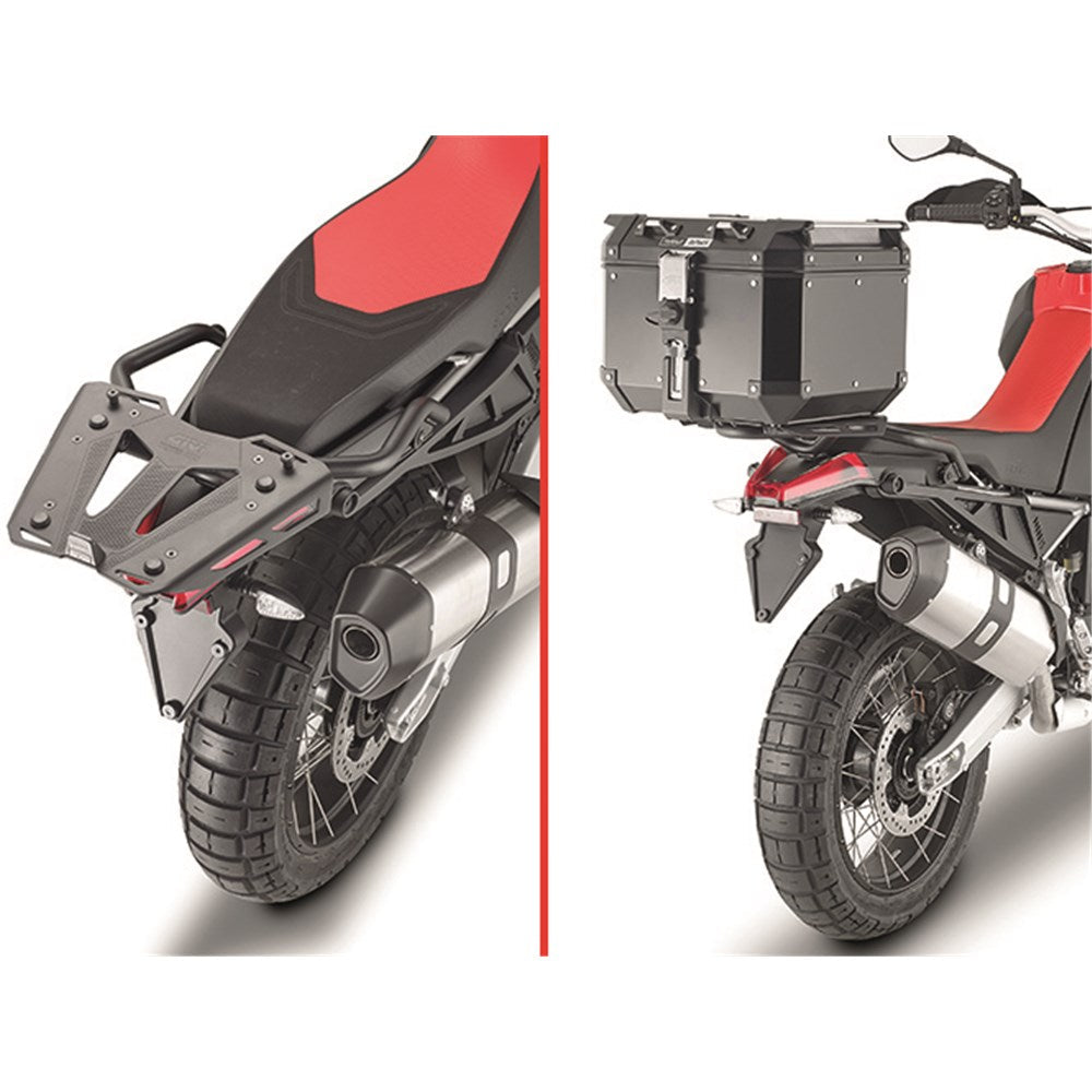GIVI SPECIFIC REAR RACK - APRILIA TUAREG 660 21- (NEEDS PLATE)