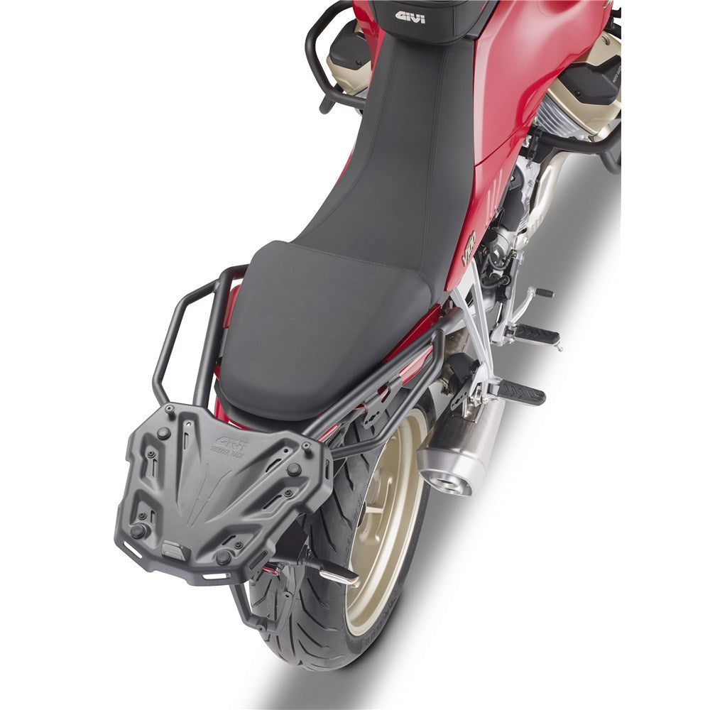 GIVI SPECIFIC REAR RACK - MOTO GUZZI MANDELLO V100 22- (NEEDS PLATE)
