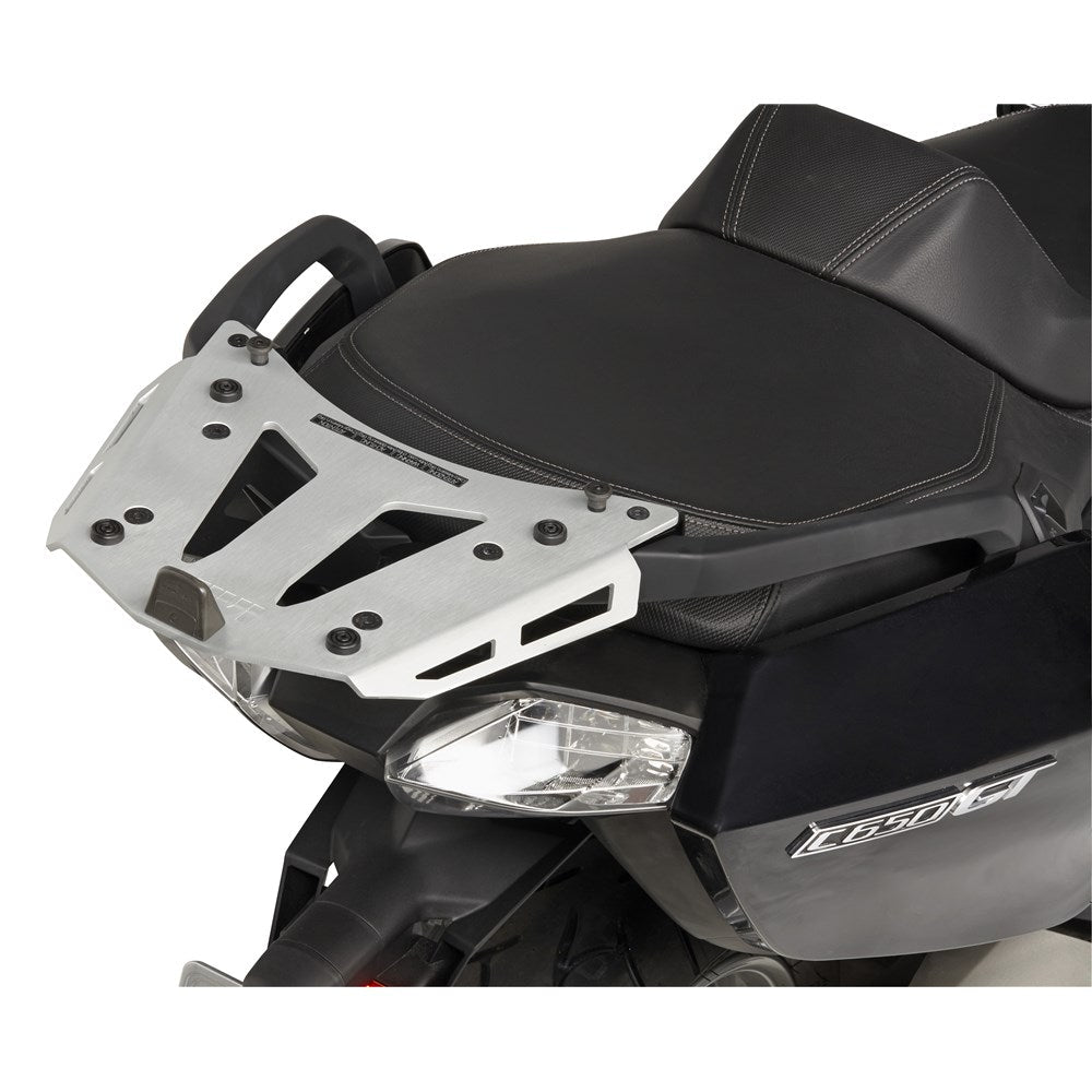 GIVI SPECIFIC MONOKEY ALUMINIUM REAR RACK - BMW C650GT 12-20 (PLATE INCLUDED)