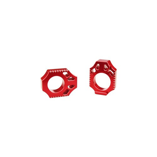 SCAR AXLE BLOCKS CR125-250 / CRF250R-X / CRF450R-X 02-17 RED