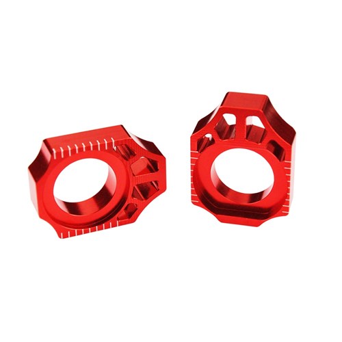 SCAR AXLE BLOCKS KX-KXF 03-22 / KLX450R 08-22 / RMZ250-450 05-17 RED