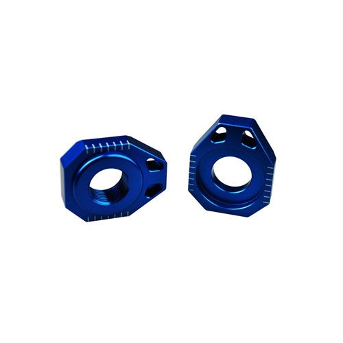 SCAR AXLE BLOCKS HUSQVARNA (20MM) TE-FE 2014-22 BLU