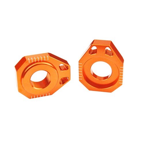 SCAR AXLE BLOCKS KTM (25MM) 125-525 SX-SX-F-XC-XC-F 2013-22 ORG