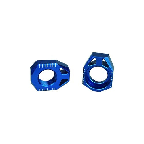 SCAR AXLE BLOCKS SHERCO 125-250-350-450 SE-R SEF-R 2008-22 BLU