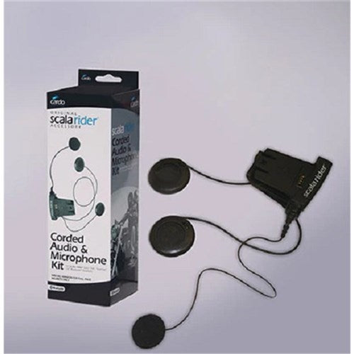 CARDO AUDIO/MIC KIT W/CORDED MIC FOR SOLO/Q2/TEAMSET/FM