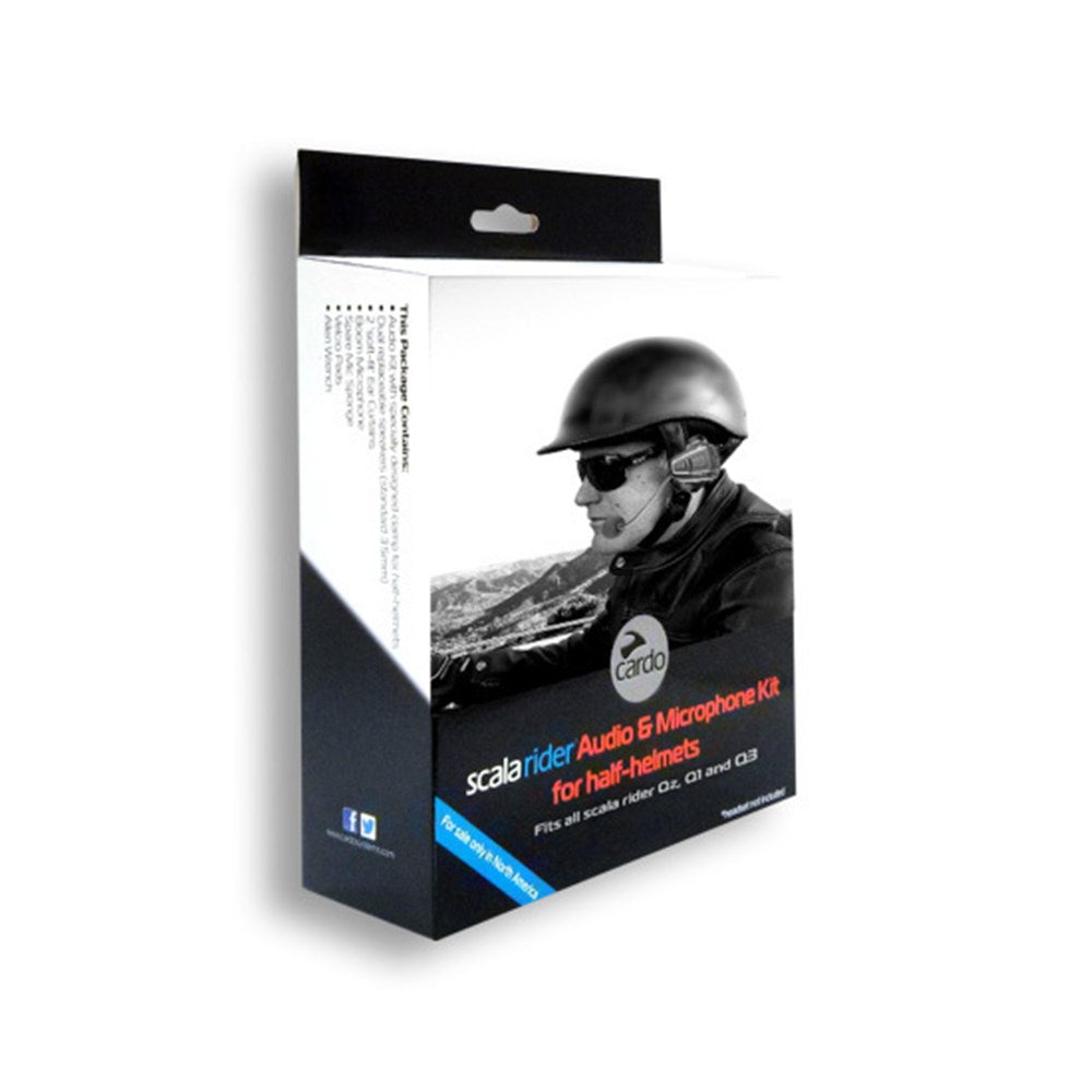 CARDO AUDIO/MIC KIT FOR QZ/Q1/Q3 FOR HALF HELMET
