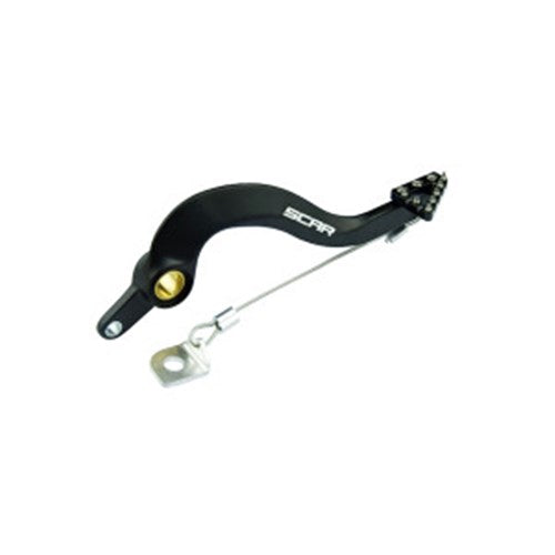 SCAR REAR BRAKE PEDAL 125SX 250SX 300SX 250SXF 350SXF 450SXF TC125-250 FC250-450 TX300 FX350-450 2023 BLK