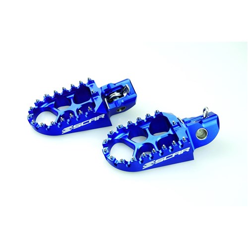 SCAR EVO BLUE FOOTPEGS KTM SX-SXF 16-22 / HUSKY TC-FC 16-22 / GASGAS MC 21-22 - 57MM WIDE