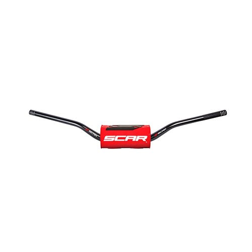 SCAR O2 H/BAR TAPERED MCGRATH/SHORT KTM BAR BLK / PAD RED