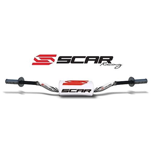 SCAR O2 H/BAR COLOR O286 (1 1/8") MCGRATH/SHORT STYLE KTM BAR WHT / PAD WHT