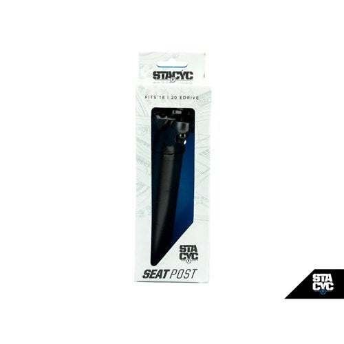 STACYC S/P (20e) SADDLE/SEAT/SEAT POST - 135MM SEAT POST