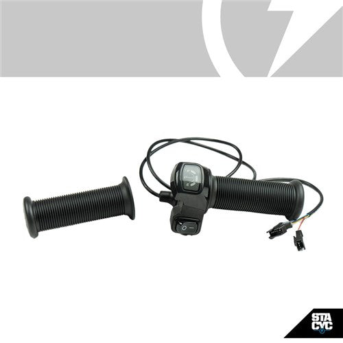 STACYC S/P (16H) HANDLBARS|GRIPS|THROTTLES - THROTTLE - 16HDRIVE 19MM CLAMP INCL. LEFT GRIP AND GRIP PLUGS