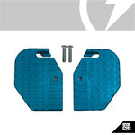 STACYC ACC (12e/16e) FOOTRESTS - EXTENDED FOOTREST - CYAN ANODIZED