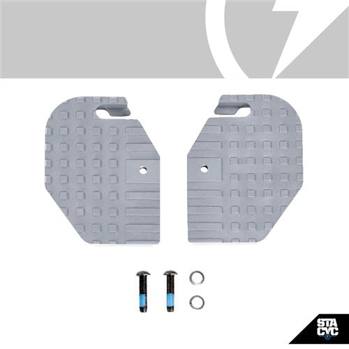 STACYC ACC (12e/16e) FOOTRESTS - EXTENDED FOOTREST - GUNMETAL ANODIZED