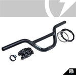 STACYC ACC (12e/16e/16elite) HANDLBARS/GRIPS/THROTTLES - 19MM BAR RISER KIT - BLACK