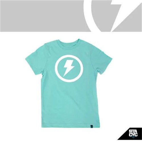 STACYC APPAREL (Tees) APPAREL - T-SHIRT BOLT LOGO - KIDS / S / MINT #