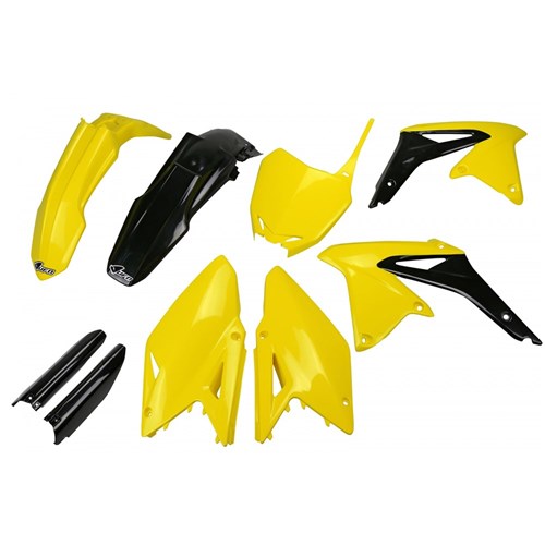 UFO SUZUKI RMZ450 08-17 FULL PLASTICS KIT (OEM 14-16) (WAS SUKIT417E999)