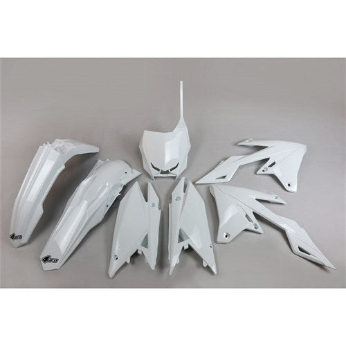 UFO SUZUKI RMZ250 19-25/RMZ450 18-25 PLASTICS KIT (WHT) (WILL BECOME SUKIT418FE041)