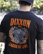 DIXXON QUALITY FLANNEL MENS SHORT SLEEVE TEE LABOUR MOTOR