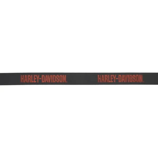 Harley-Davidson Men's Embossed H-D Scripted Genuine Leather Belt - Black
